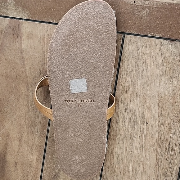 TORY BURCH Miller Cloud Shearling Sandal in Caramel Corn Sz 10 - Picture 5 of 5